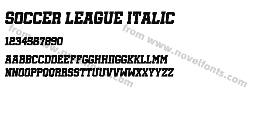 Soccer League ItalicPreview