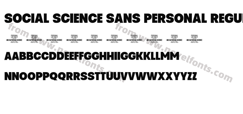 Social Science Sans PERSONAL RegularPreview