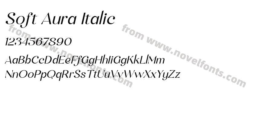 Soft Aura ItalicPreview