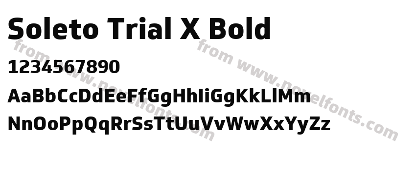 Soleto Trial X BoldPreview