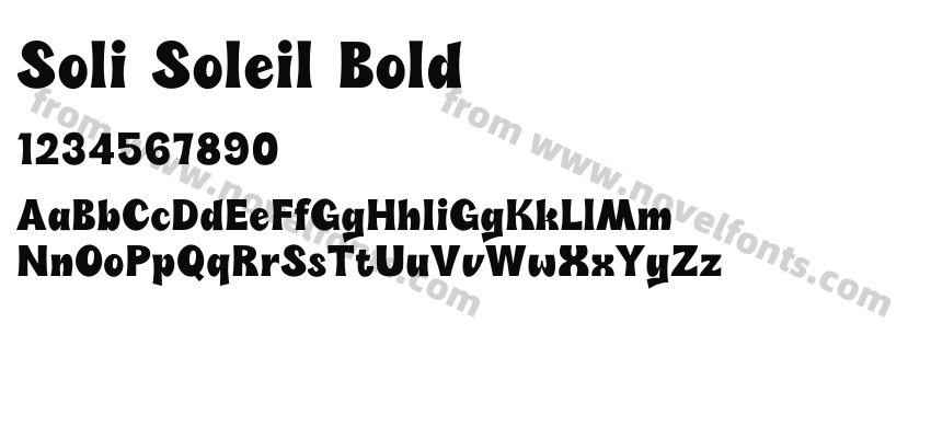 Soli Soleil BoldPreview