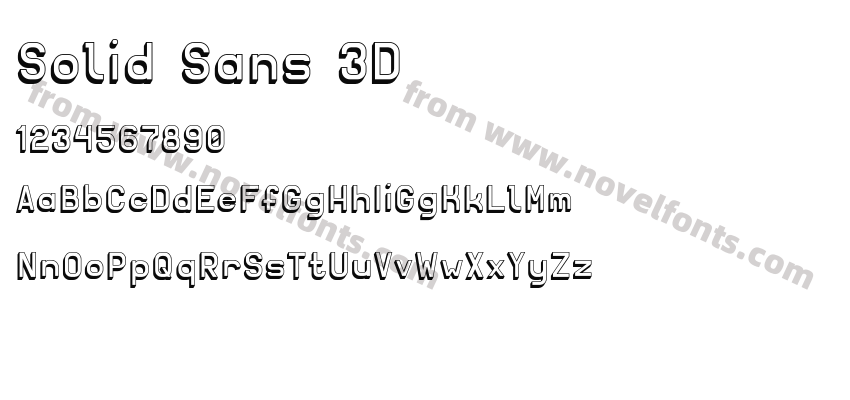 Solid Sans 3DPreview