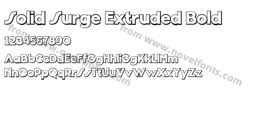 Solid Surge Extruded BoldPreview