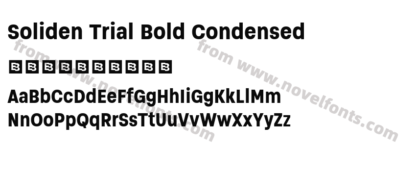 Soliden Trial Bold CondensedPreview