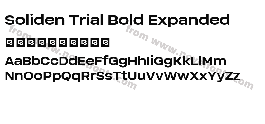 Soliden Trial Bold ExpandedPreview