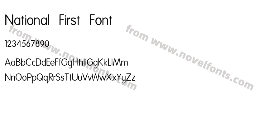 National First FontPreview