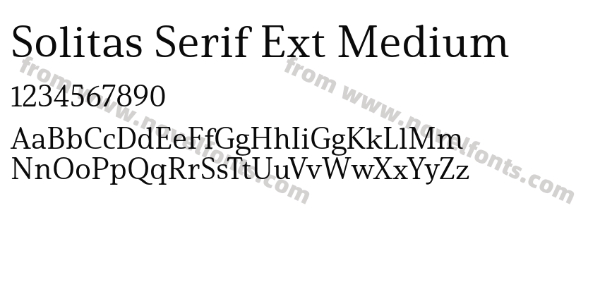 Solitas Serif Ext MediumPreview