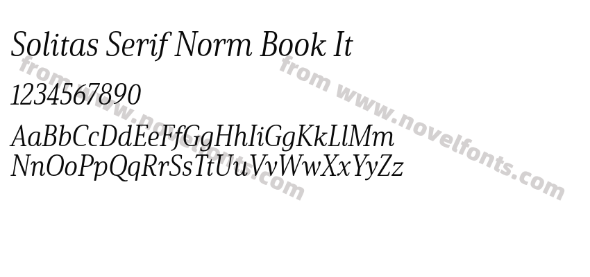 Solitas Serif Norm Book ItPreview
