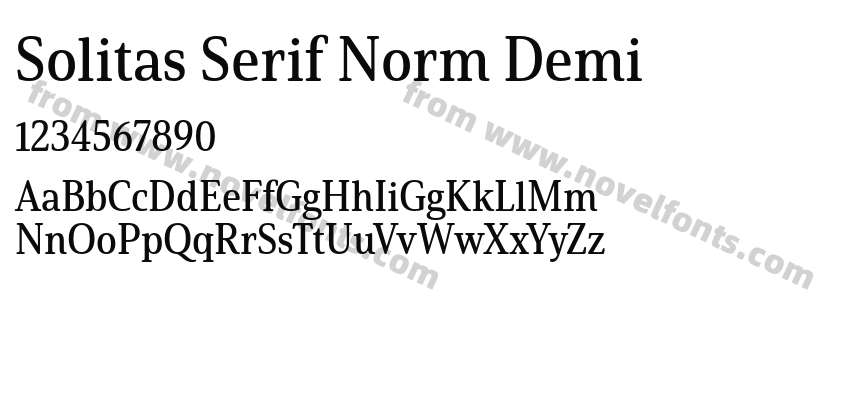 Solitas Serif Norm DemiPreview