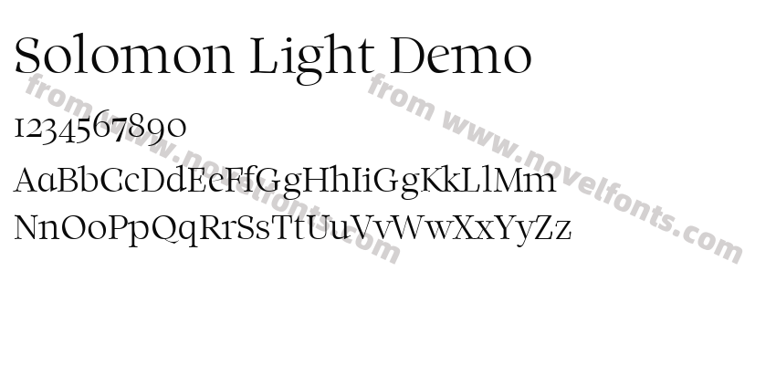 Solomon Light DemoPreview