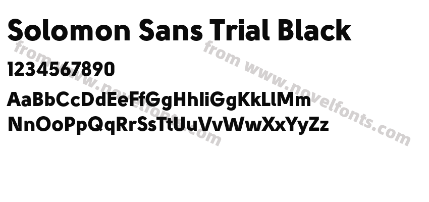 Solomon Sans Trial BlackPreview