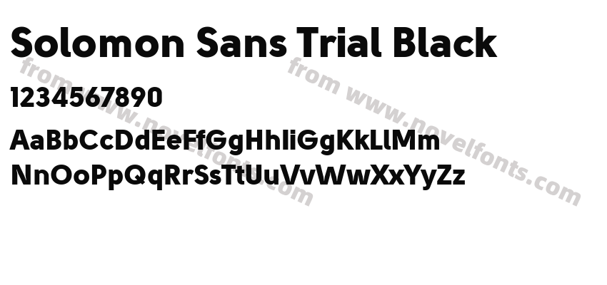 Solomon Sans Trial BlackPreview