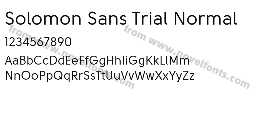 Solomon Sans Trial NormalPreview