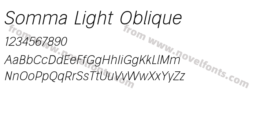 Somma Light ObliquePreview