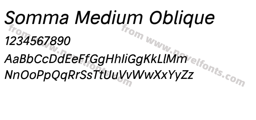 Somma Medium ObliquePreview