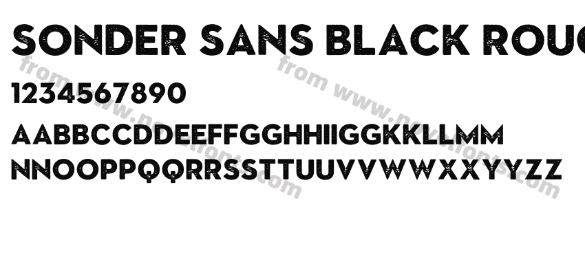 Sonder Sans Black RoughPreview