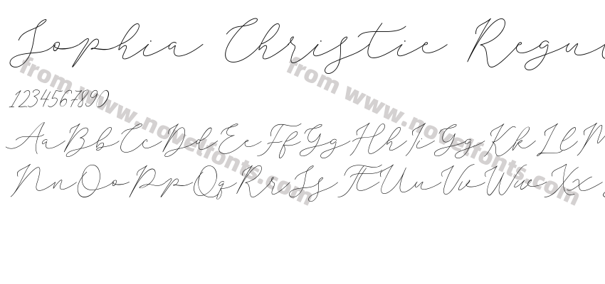 Sophia Christie RegularPreview
