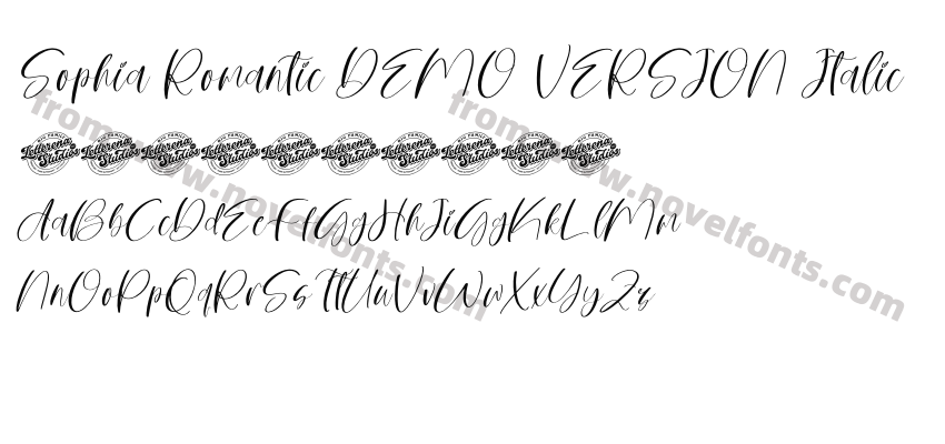 Sophia Romantic DEMO VERSION ItalicPreview
