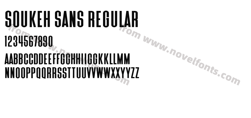 Soukeh Sans RegularPreview
