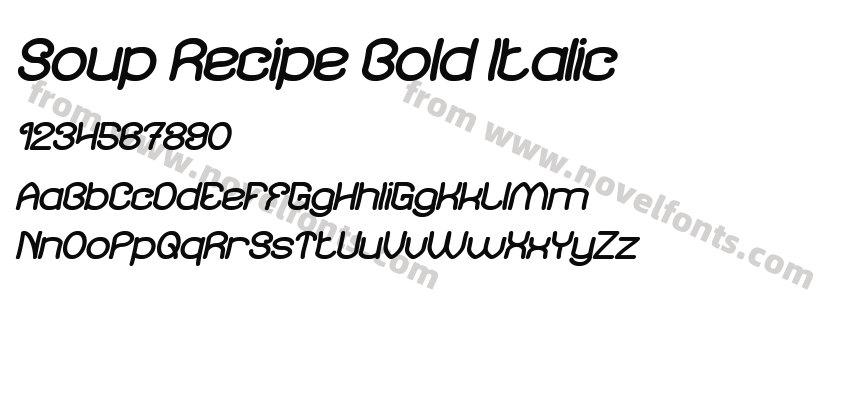 Soup Recipe Bold ItalicPreview