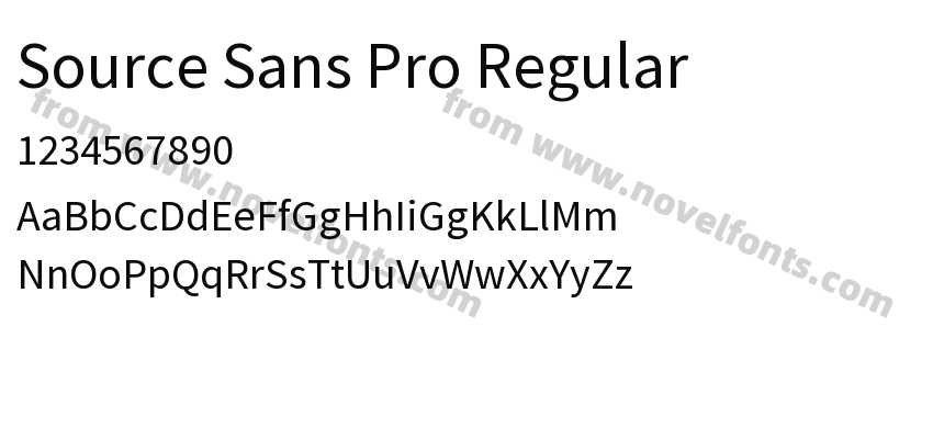 Source Sans Pro RegularPreview