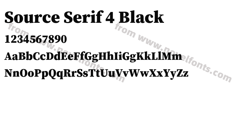 Source Serif 4 BlackPreview