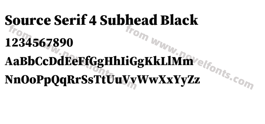 Source Serif 4 Subhead BlackPreview