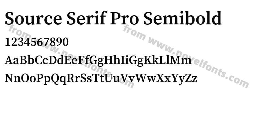 Source Serif Pro SemiboldPreview