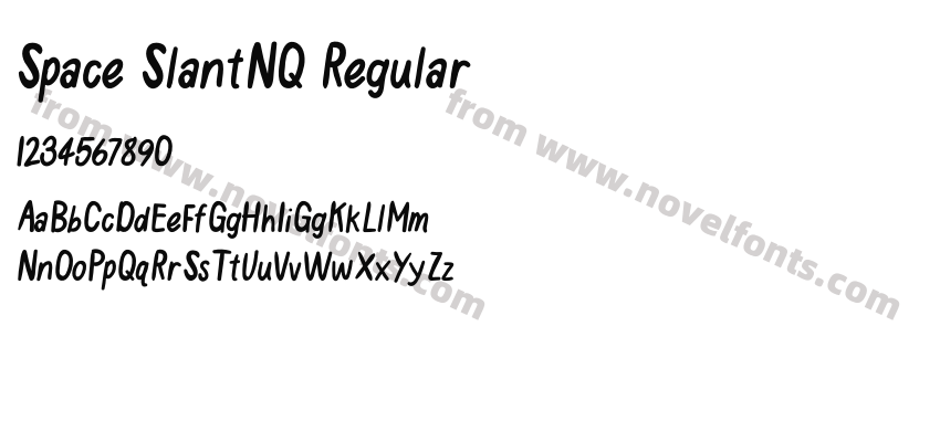 Space SlantNQ RegularPreview