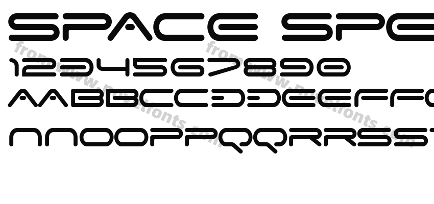 Space Speed Font RegularPreview