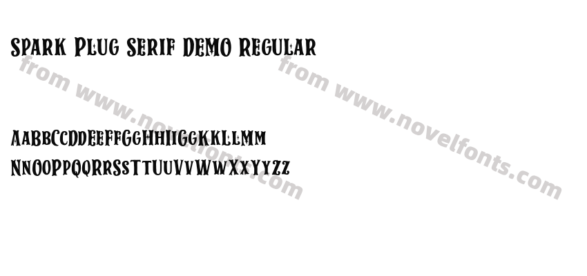 Spark Plug Serif DEMO RegularPreview