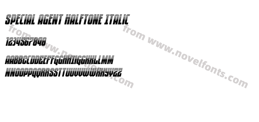 Special Agent Halftone ItalicPreview