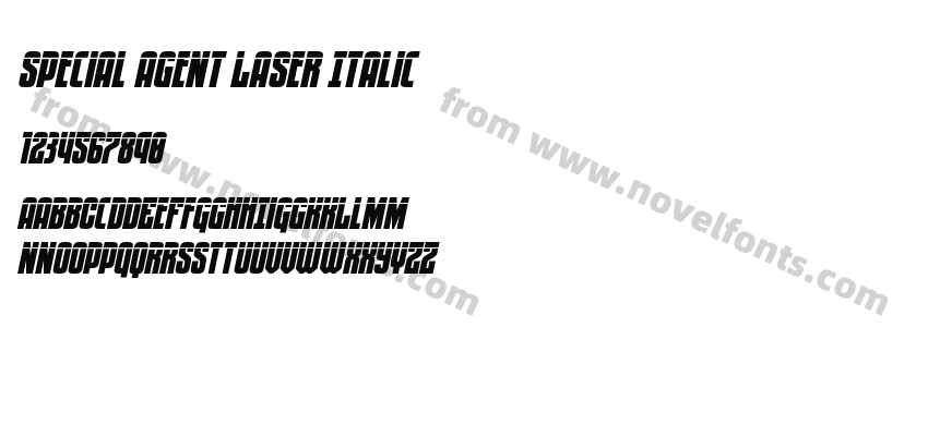 Special Agent Laser ItalicPreview