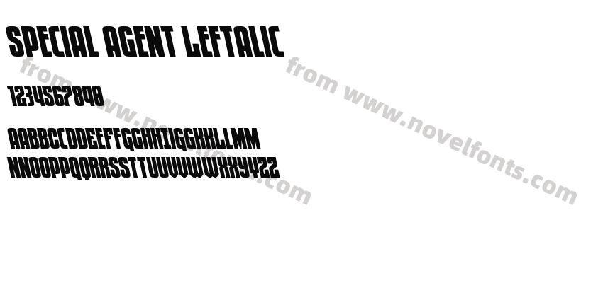 Special Agent LeftalicPreview