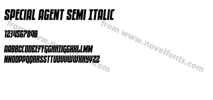 Special Agent Semi ItalicPreview