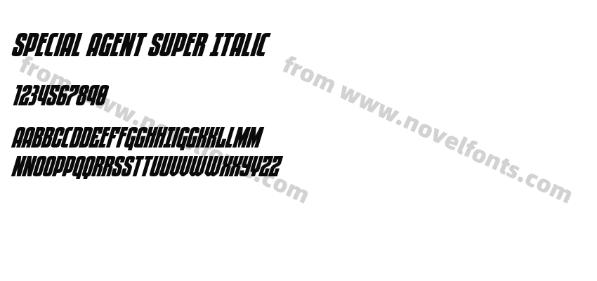 Special Agent Super ItalicPreview