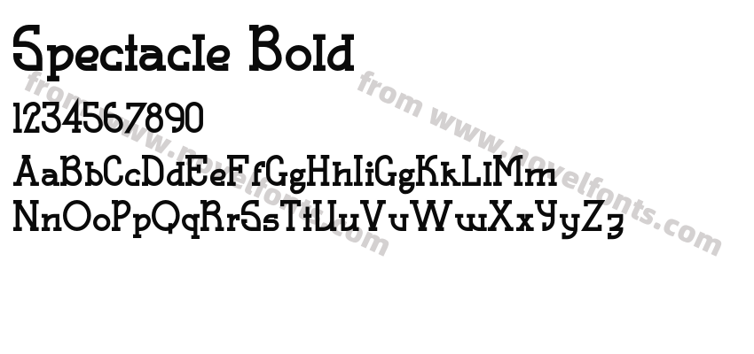 Spectacle BoldPreview