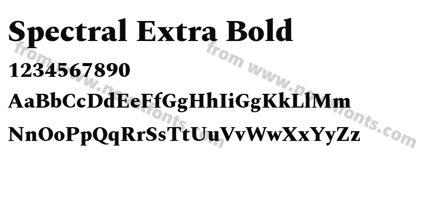 Spectral Extra BoldPreview
