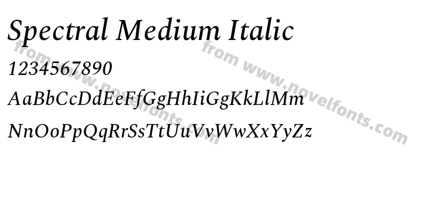 Spectral Medium ItalicPreview