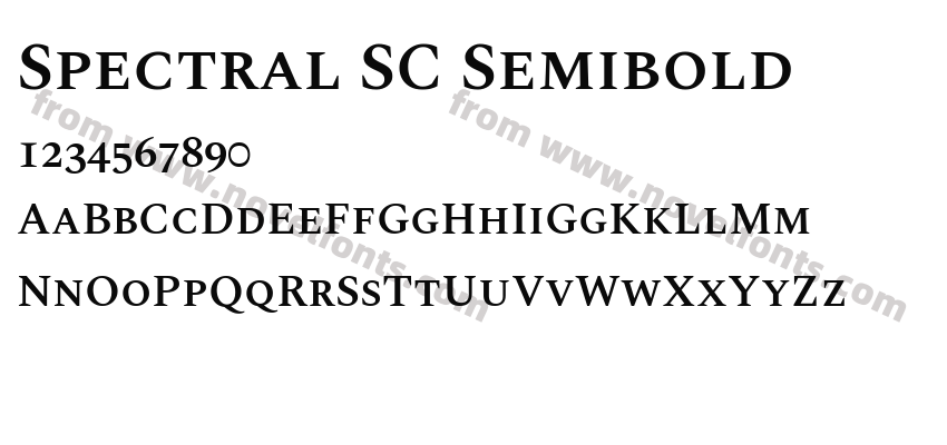 Spectral SC SemiboldPreview