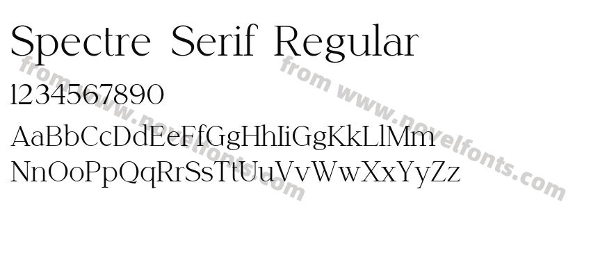 Spectre Serif RegularPreview