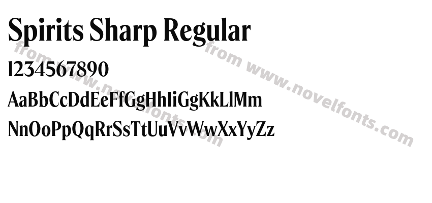 Spirits Sharp RegularPreview