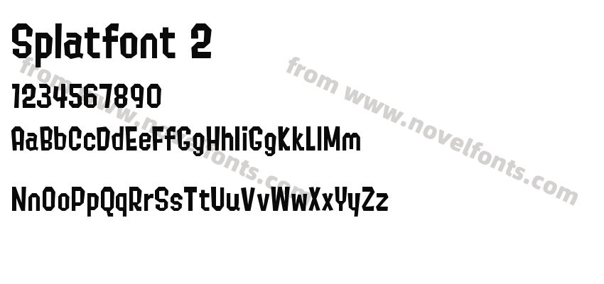 Splatfont 2Preview