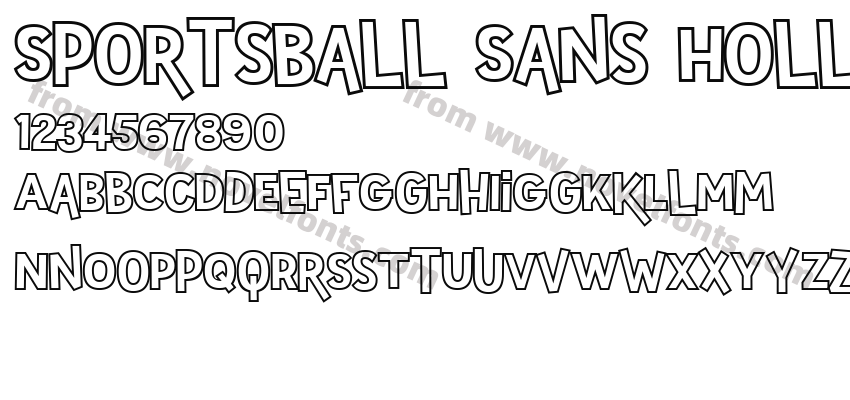 Sportsball Sans HollowPreview