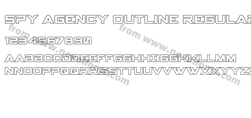 Spy Agency Outline RegularPreview