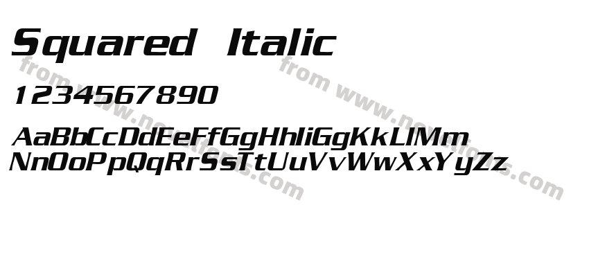 Squared ItalicPreview