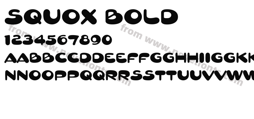 Squox BoldPreview