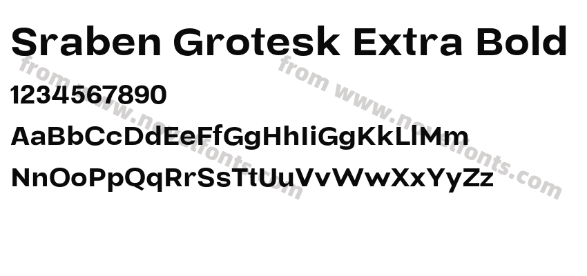 Sraben Grotesk Extra BoldPreview