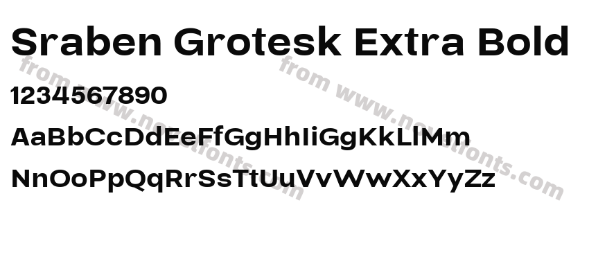 Sraben Grotesk Extra BoldPreview