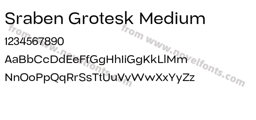 Sraben Grotesk MediumPreview